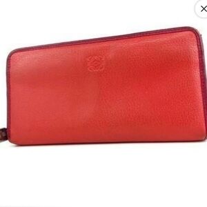 Loewe Red Leather Wallet